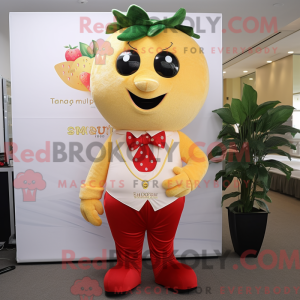 Gold Strawberry maskot...