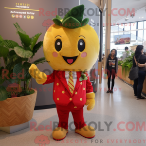 Gold Strawberry maskot...