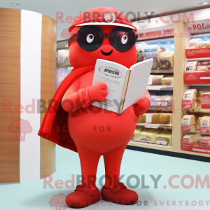 Red Oyster-maskotdraktfigur...