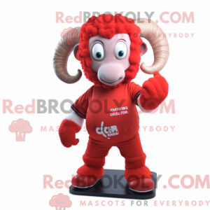 Red Ram-mascottekostuum...