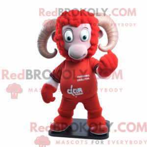 Red Ram-maskotdraktfigur...