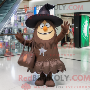 Brown Witch S Hat mascot...