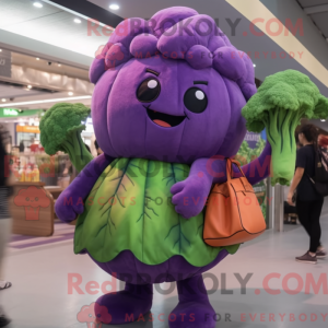 Purple Broccoli mascot...