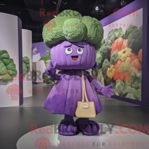 Purple Broccoli mascot...