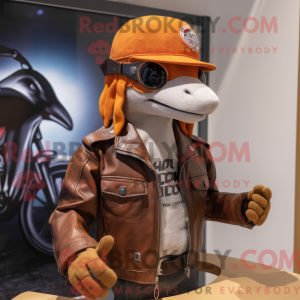 Rust Dolphin maskot kostume...