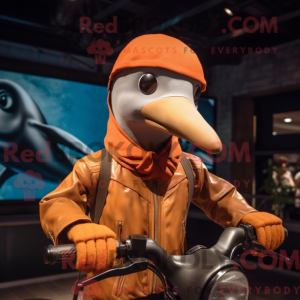 Rust Dolphin mascot costume...