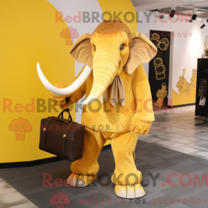 Yellow Mammoth mascot...