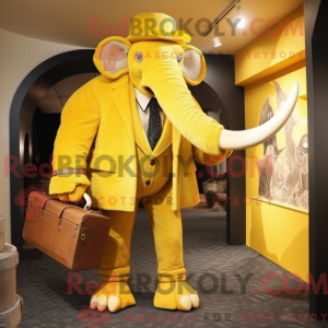 Yellow Mammoth mascot...