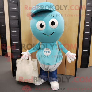 Cyan Oyster Maskottchen...