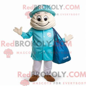 Cyan Oyster Maskottchen...