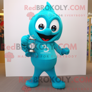 Turkis timeglas maskot...