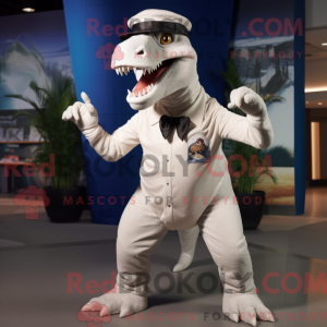 White Allosaurus mascot...