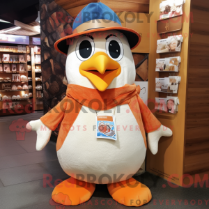 Peach Penguin mascot...