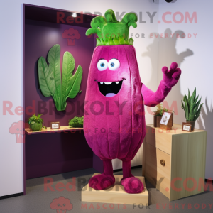 Magenta Celery mascot...