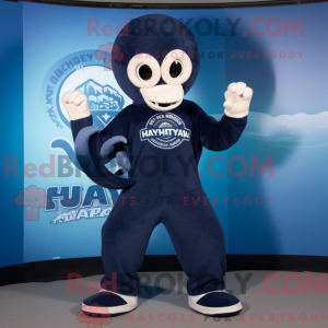 Navy Hydra mascot costume...