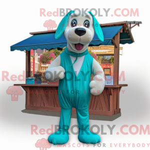 Disfraz de mascota Teal Dog...