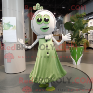 Silver Green Bean mascot...