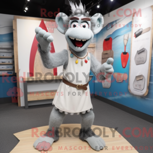 Gray Knife Thrower mascot...