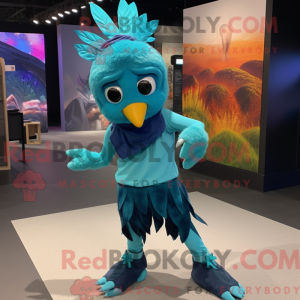 Cyan Harpyie Maskottchen...