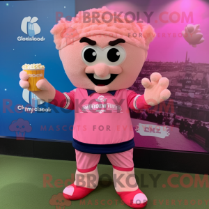 Pink Pop Corn mascot...