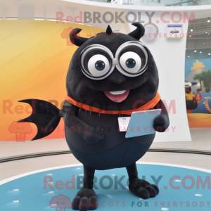 Sort tun maskot kostume...