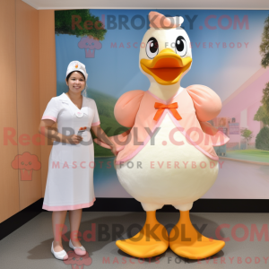 Postava maskota Peach Goose...