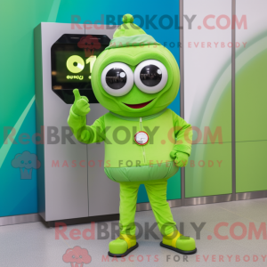 Lime Green Gyro mascot...