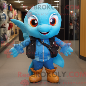 Postava maskota Sky Blue...