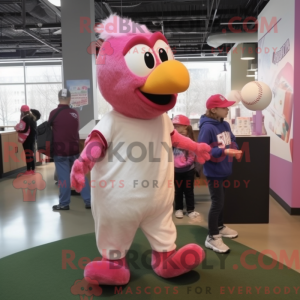 Pink Chicken mascot costume...