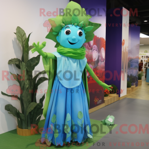 Cyan Beanstalk mascot...