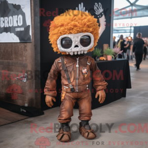 Rust Skull mascot costume...
