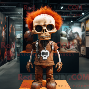 Rust Skull mascottekostuum...