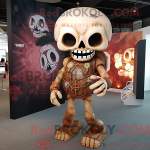 Rust Skull mascot costume...
