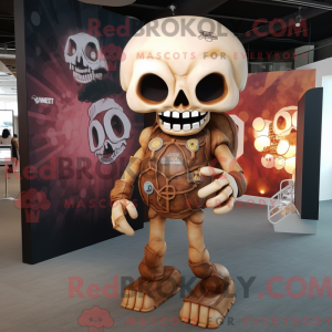 Rust Skull mascottekostuum...