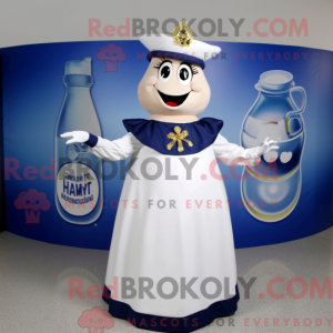 Navy Bottle Of Milk maskot...