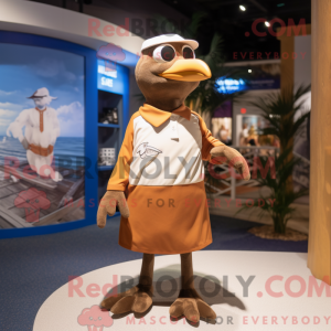 Brown Seagull mascot...