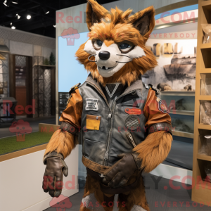 Figura de máscara de lobo...