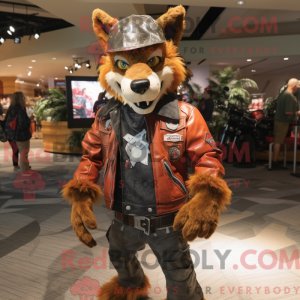 Figura de máscara de lobo...