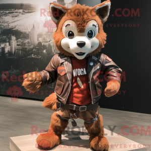 Rust Wolf Maskottchen...