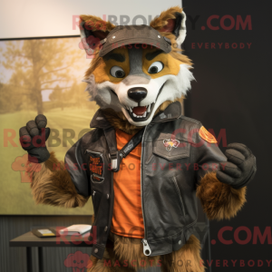 Figura de máscara de lobo...