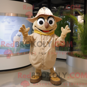 Tan Gyro maskot kostume...