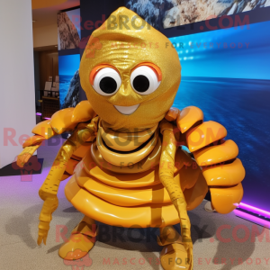 Gold Hermit Crab mascot...