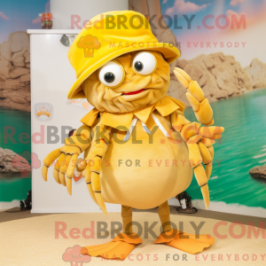 Gold Eremit Crab maskot...