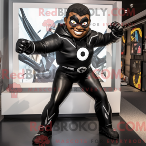 Sort Superhelte maskot...