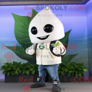 White Spinach mascot...