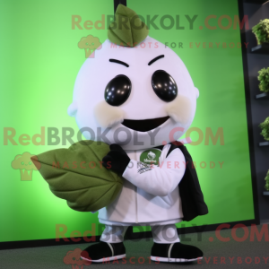 White Spinach mascot...