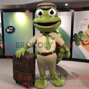 Olive Python mascot costume...