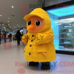 Peach Canary mascot costume...