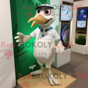 Hvid Archaeopteryx maskot...