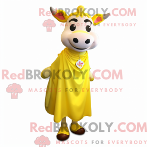 Citrongul ko maskot kostume...